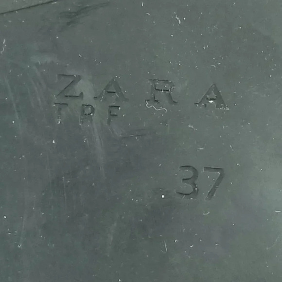 Zara Trafaluc Sz 37 (US 7-7.5) Dijon Yellow Black Green Suede Pointed Toe Flats - Picture 11 of 12